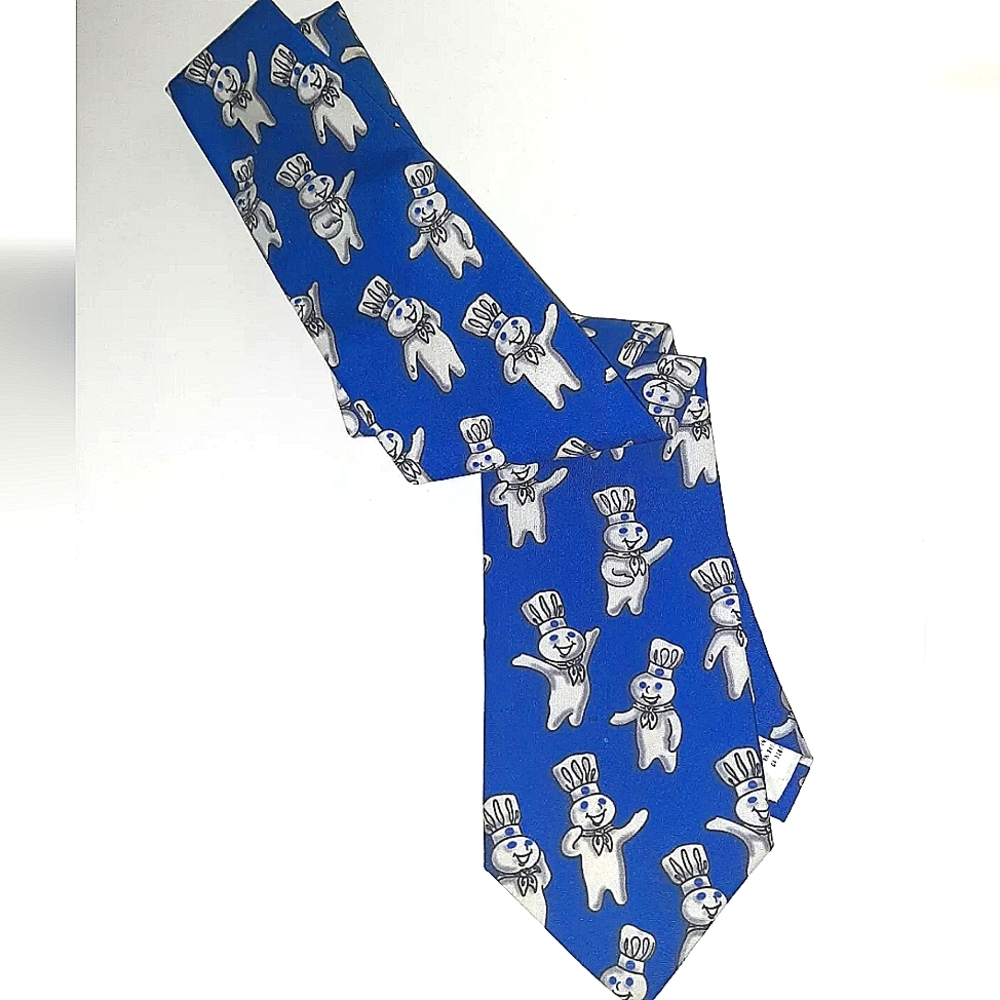 Mens Ralph Marlin Pillsbury Dough Boy Novelty Tie 55"